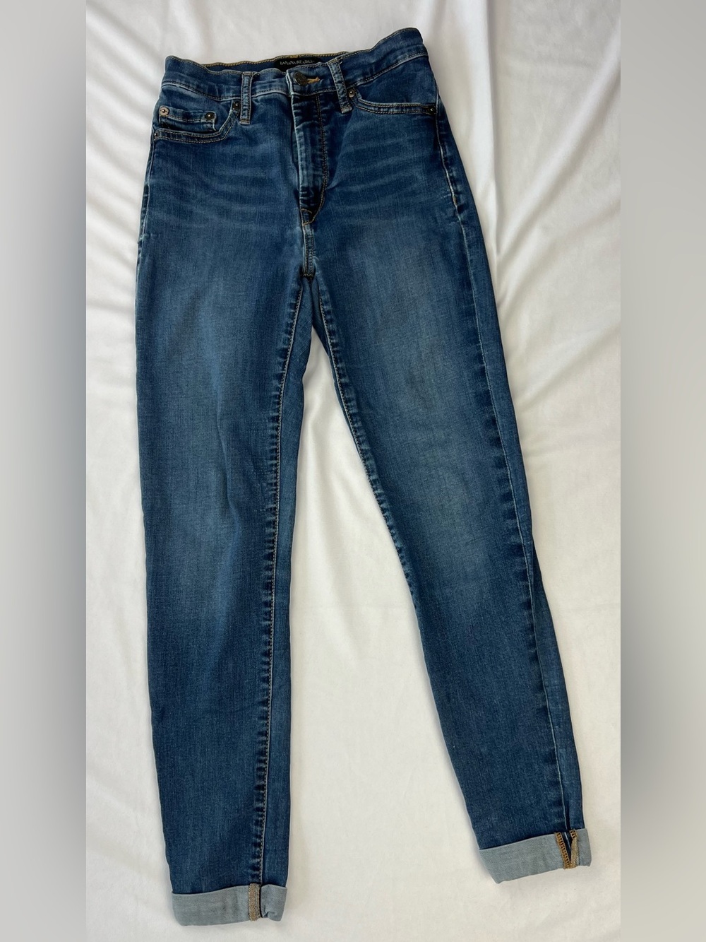 Banana Republic Women's High Rise Soft Skinny Jeans Stretch Size 25 / 0